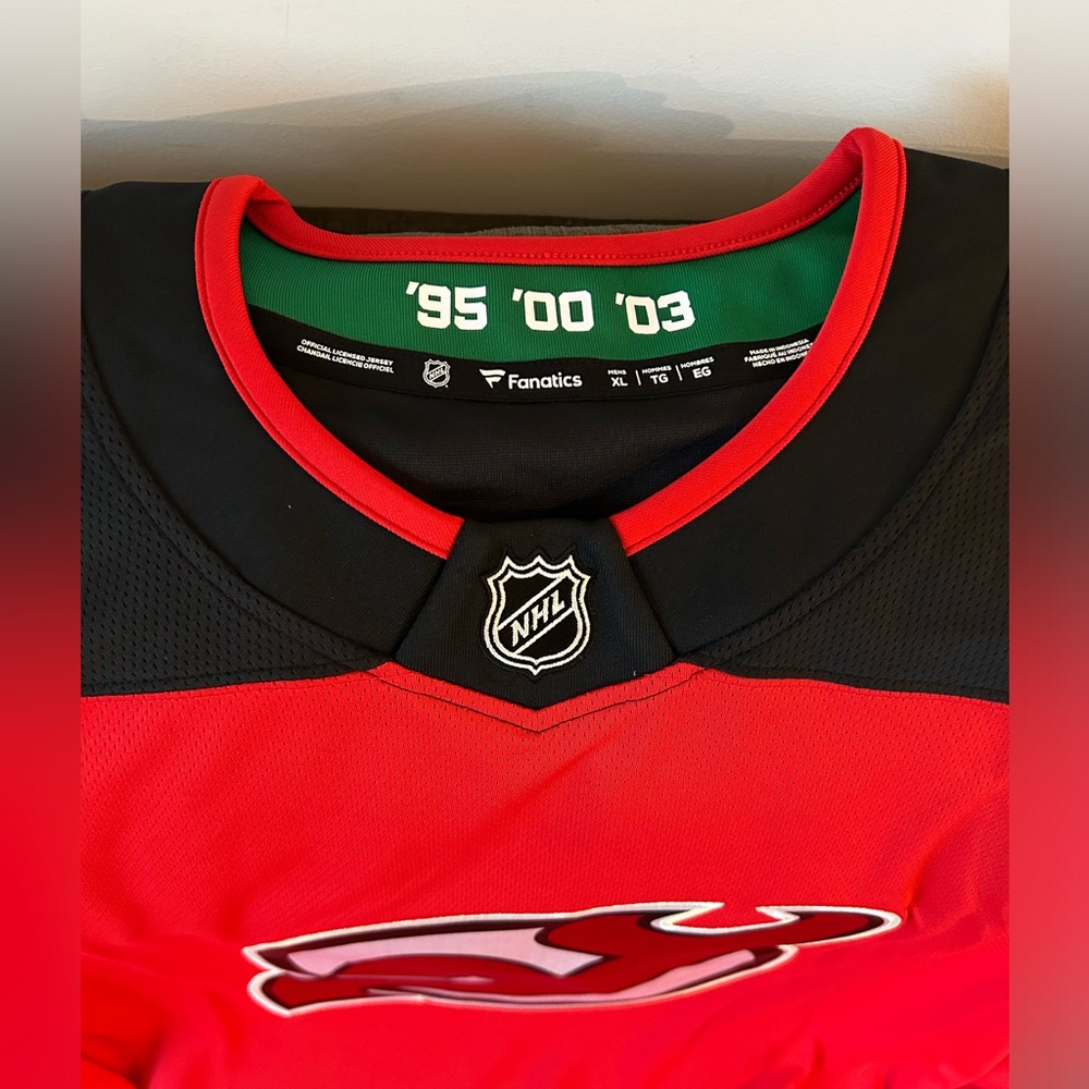 Fanatics Authentic New Jersey Devils Breakaway Hockey Home Jersey Men’s Sz: XL - Picture 3 of 6